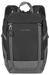 travelite Bagaglio a mano unisex Adult Basics (confezione da 1), 14 litri, nero/grigio