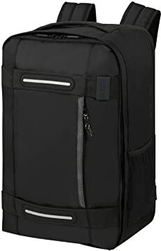 American Tourister Urban Track Zaino Aereo da 15.6 Pollici, Bagaglio a Mano, 40 cm, 24.5 L, Nero (Asphalt Black)