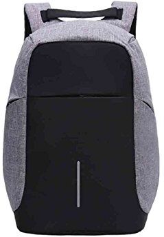 zhbotaolang Anti Theft Laptop Zaino 14 Pollici Computer Travel Zainetto Impermeabile Donne Uomini Laptop Bag con USB di Ricarica Porta & Cuffia Interfaccia (Grigio)