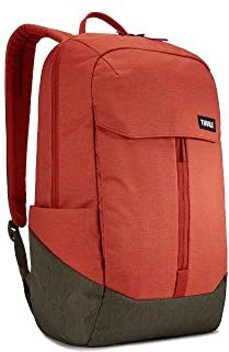 Thule Lithos 20 L Zaino in Poliestere, per Laptop da 15.6" e un Tablet da 10.1", Rosso/Marrone