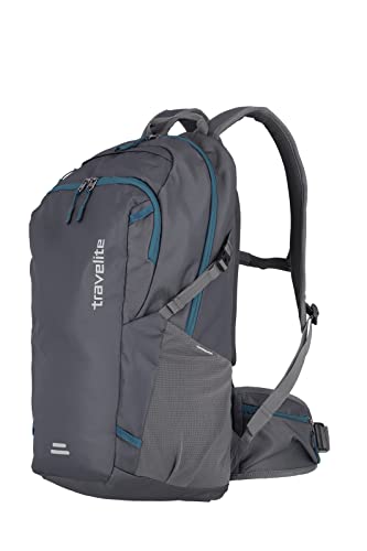 travelite Offlite Zaino da Bicicletta Realizzato in Materiale Robusto, Zaino da Trekking in Poliestere con copertura Antipioggia Integrata, 800 G, 53 cm, 20l, Antracite