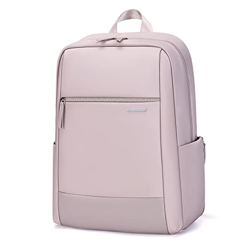 GOLF SUPAGS Zaino Donna Uomo, Zaino Porta PC Antifurto, con Computer 15 Pollici e Multi-scomparti, Zaino PC Viaggio per Laptop, Adatto per Viaggio d'affari, Lavoro, Scuola, Rose Grigio