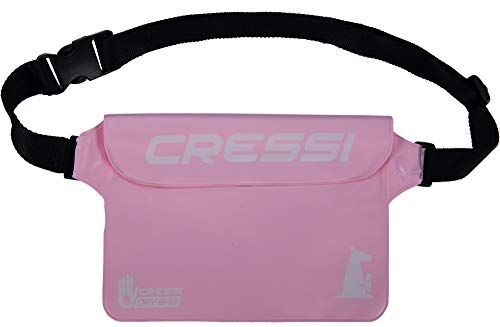 Cressi Kangaroo Dry Pouch, Marsupio Impermeabile Unisex-Adulto, Rosa Chiaro