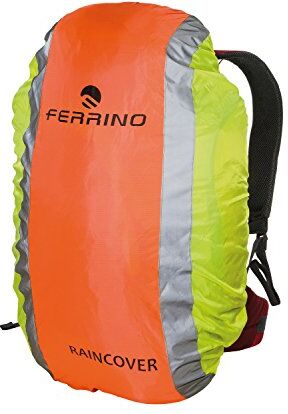 Ferrino Cover Reflex, Coprizaino Riflettente Arancione/Giallo, 15-30 Litri