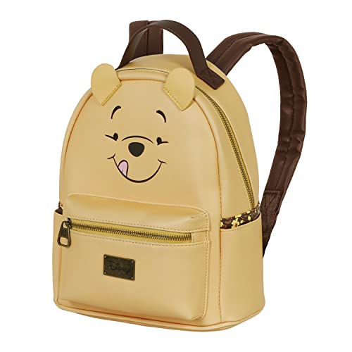 Disney Winnie The Pooh Face-Zaino Heady, Giallo, 24.5 x 29 cm, Capacità 8 L