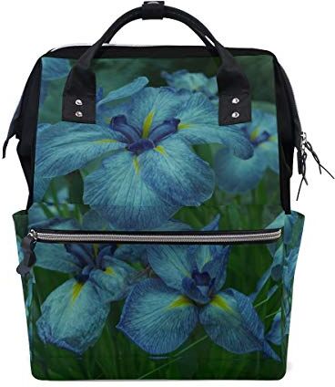 FANTAZIO Mummia Bag Zaino Irises At Night Scuola Bag