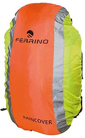 Ferrino Cover Reflex, Coprizaino Riflettente Arancione/Giallo, 45-90 Litri