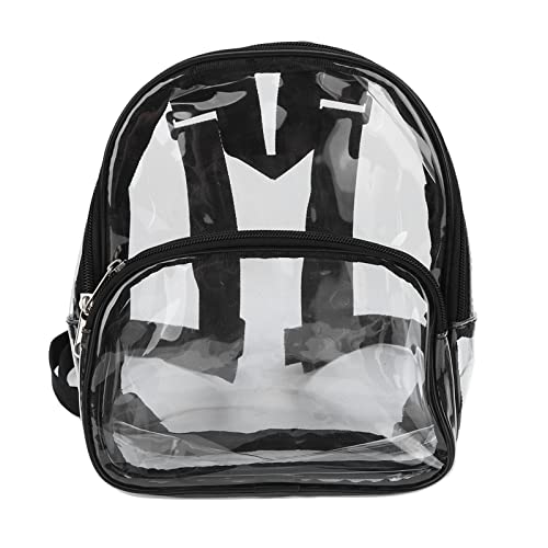 ZJchao Zaino Unisex in PVC Trasparente per Uomo e Donna, Zaino Scolastico Robusto Durevole Borsa del Libro, Borsa da Festival in Plastica per Stadio Scolastico, Lavoro, Palestra, Picnic, Impermeabile