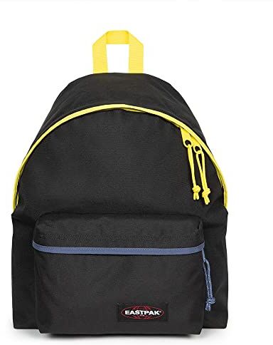 Eastpak Padded Pak'r, Zaino, Unisex Adulto, 18.01 x 30.02 x 40.01 cm (24 L), Nero (Kontrast Lime Pilot)