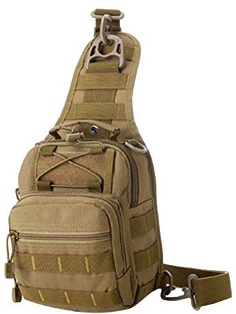 ZycShang_Holloween Zaino Monospalla Militare Tattico Uomo Borsa Pettportivo Molle Zaino a Tracolla Borsa in tessuto di nylon impermeabile per Campeggio Escursionismo Ciclismo Trekking Sport (Multicolore3)