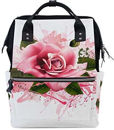 FANTAZIO Zaini Fantastico Rosa Rosa Borsa Scuola Borsa in Tela Daypack