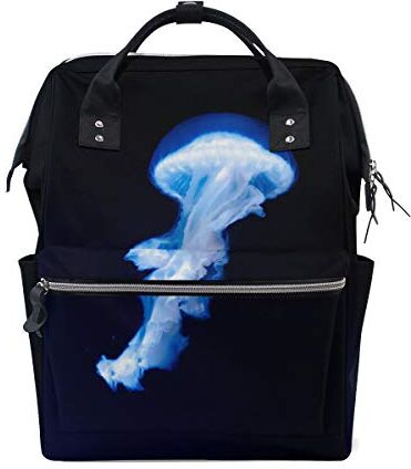 FANTAZIO Zaini Blu Chiaro Meduse Borsa Scuola Tela Daypack