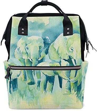 FANTAZIO Borsa Mummia Zaino Elefante Pittura Modello Borsa Scuola