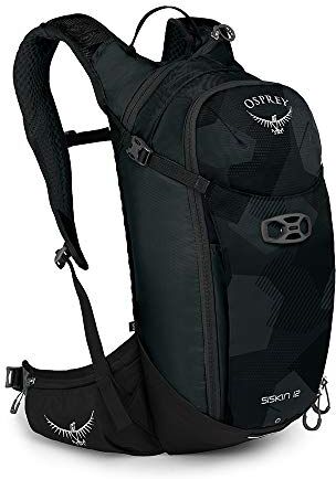 Osprey Siskin 12, Zaino Multisport per Uomo, Obsidian Black, O/S