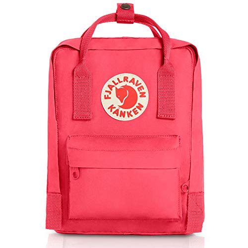 Fjällräven Kånken Mini Zaino Unisex, 100% Vinile, 7 litri, Rosso (Peach Pink), 20 x 13 x 29 cm