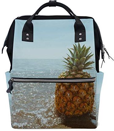 FANTAZIO Borsa Mummia Zaino Oceano Frutta Ananas Borsa Scuola