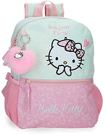 Hello Kitty Zaino Scuola  Paris Rosa 25x32x12 cm Poliestere 9,6L