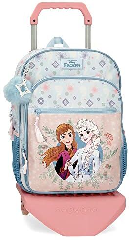 Disney Frozen Own Your Destiny Zaino Scuola con Trolley Blu 30x38x12 cm Poliestere 13,68L