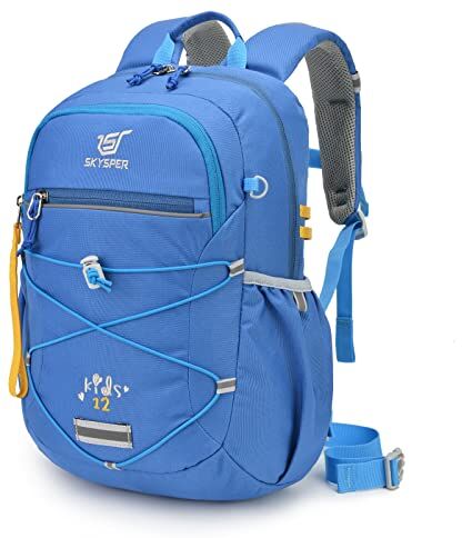 SKYSPER Zaino per Bambini 12L Zainetto Scolastico per Bambini Ragazzi Zainetto Gita per Scuola Elementare Hiking 5-12 anni, Blu