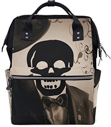 FANTAZIO Zainetto Awesome Mr Skull School Bag Canvas Daypack