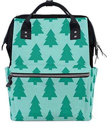 FAJRO Green Christmas TreeTravel zaino tela Borsa Scuola Pack