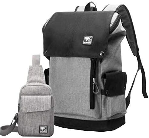 Cayla Slim Business Laptop Backpack per Uomo Borse USB da Viaggio Resistenti all'Acqua Zaino per Laptop Scuola/università Borsa per Il Petto