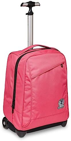 INVICTA S.P.A. Trolley Scuola Benin, Rosa, 2 in 1, Doppio Uso, Zaino con Carrello Fisso e Crossover System, Maxi Capienza, Zaini e Trolley, Viaggio, Bambine e Ragazze