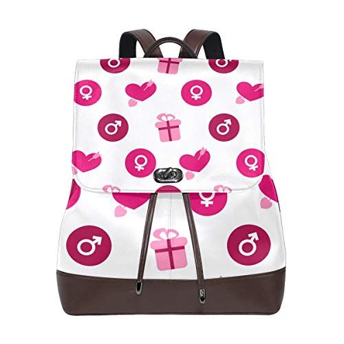 MONTOJ Pink Love borsa da viaggio in pelle Campus Zaino