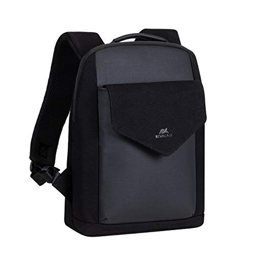 RivaCase ® 8521 Nero Canvas Urban Backpack