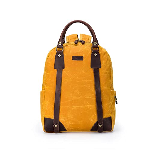 della Q Canvas Backpack, Mustard, Taglia unica