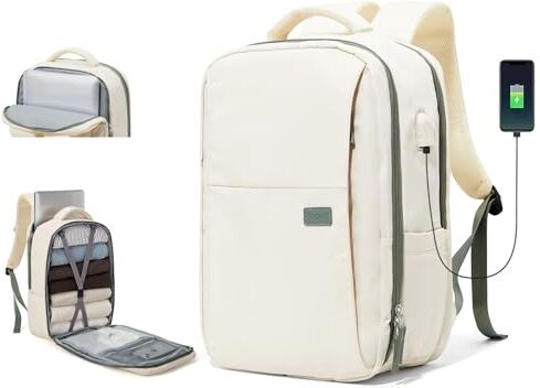 SZLX Borse da Viaggio 45x36x20 Zaino Easyjet Donna Zaino Ryanair 40x20x25 Bagaglio a Mano Zaino impermeabile uomo trekking, Borsa da Viaggio Cabina aereo Zaino per Laptop con Porta di ricarica USB