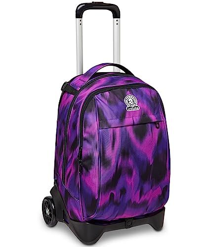 Invicta Trolley Scuola Sganciabile New Tech, Viola, Space Pink, Triplo Uso, Zaino con Carrello Sganciabile, Maxi Capienza, Zaini e Trolley, Scuola, Bambine e Ragazze