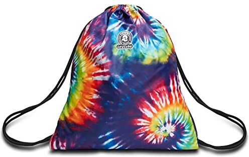 Invicta Sacca Zaino , Easy Pack Tie y Dye, Multicolore, Scuola y Tempo Libero