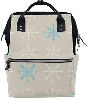 MONTOJ Fresh Simple Snowflake Painting canvas Borsa da viaggio Campus Zaino