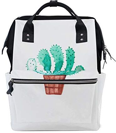 FANTAZIO Zaini Verde Chiaro Cactus Borsa Scuola Tela Daypack