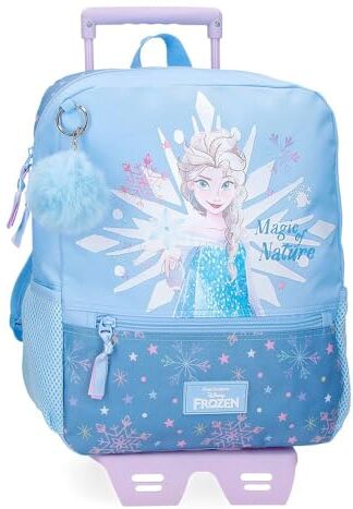 Disney Joumma  Frozen Magic Ice Zaino con carrello blu 25 x 32 x 12 cm Poliestere 9,6 L, blu, Zaino con carrello