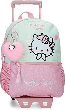 Hello Kitty Zaino scuola  Paris adattabile all'auto Rosa 25x32x12 cm Poliestere 9,6L