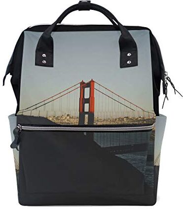 MONTOJ Sea Red Bridge canvas Borsa da viaggio Campus Zaino