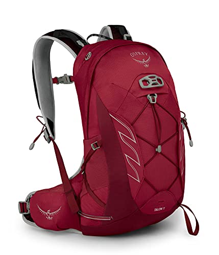 Osprey Talon 11 Zaino da Hiking per Uomo, Cosmic Red S/M