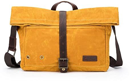 Della Q Canvas Bag, Mustard, Taglia unica