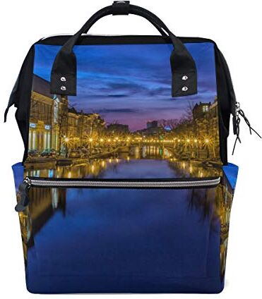 MONTOJ City River Bank Light canvas Borsa da viaggio Campus Zaino