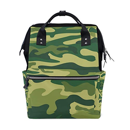 FANTAZIO Mummia Bag Zaino Camouflage Stampa Pattern Borsa Scuola