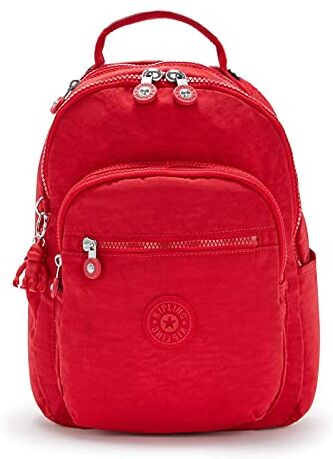 Kipling SEOUL S, Mini Zaino con Protezione per Laptop 13", Ergonomic, 35 cm, 14 L, 0.50 kg, Red Rouge