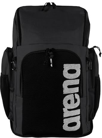 Arena Team Backpack 45 Grande Zaino da Nuoto e Piscina, da Viaggio Sportivo, per Palestra, Tempo Libero, Mare, con Sacca per Indumenti Bagnati e Fondo Rinforzato, 45 Litri