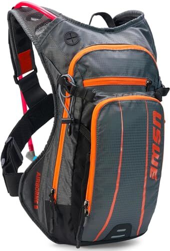 USWE MOCHILA HIDRATANTE  AIRBORNE 9 NARANJA/GRIS