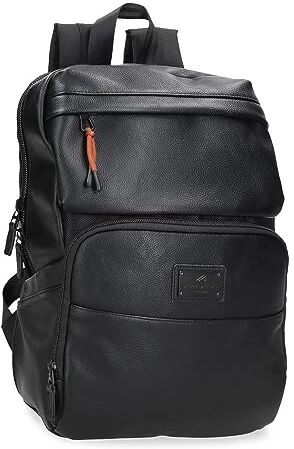 Pepe Jeans Egham Zaino per laptop nero 25 x 37 x 10 cm Poliestere 9,25 L, Nero, Taglia unica, Zaino per computer portatile