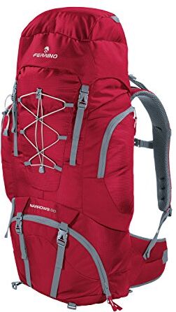 Ferrino Narrows, Zaino da Hiking Unisex, Rosso, 50 Litri