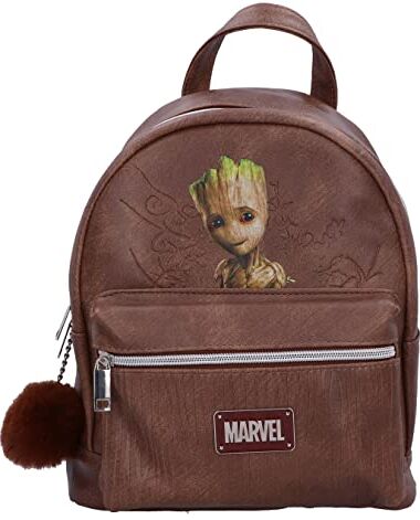 jacob company Marvel Baby Groot Zaino 28 cm, pelle PU, marrone