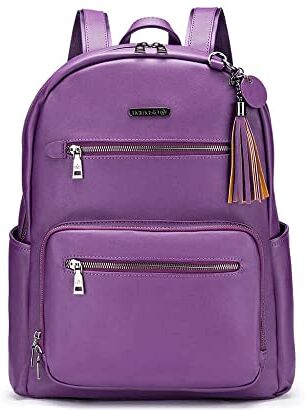 Namaste Zaino Backpack, Pelle Sintetica, Purple, Taglia unica