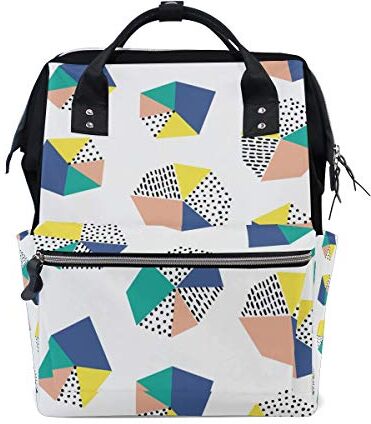 MONTOJ Colore astratto Stone Pattern canvas Borsa da viaggio Campus Zaino